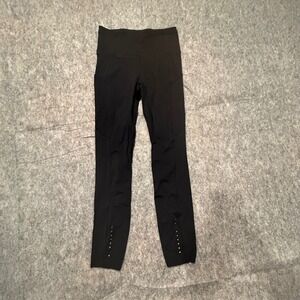 Lululemon Fast and Free High Rise Tight? Black Nulux Leggings Womens Size 4